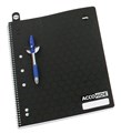 NOTEBOOK SPIRAL ACCOHIDE A4 LECTURE BLACK 140PG