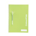 NOTEBOOK SPIRAL COLOURHIDE 1719401H A4 120PG GREEN