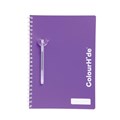 NOTEBOOK SPIRAL COLOURHIDE 1719419J A4 120PG PURPLE