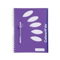 NOTEBOOK SPIRAL COLOURHIDE 1719619 A4 5 SUBJECT 250PG PURPLE