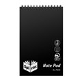 NOTEBOOK SPIRAL SPIRAX PP REPORTERS 127X200MM P563A 200PG BLACK