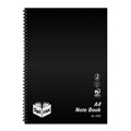 NOTEBOOK SPIRAL SPIRAX PP A4 P595 120PG BLACK
