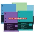 NOTEBOOK SPIRAL LECTURE PROTEXT A4 8MM RULED 200PG PP COVER NB2052 MIX PK10