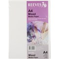 PAPER MIXED MEDIA REEVES 0409930 A3 200GSM WHITE PK6