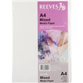 PAPER MIXED MEDIA REEVES 0409920 A4 200GSM WHITE PK6