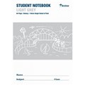 NOTEBOOK NSW PRIMARY STUDENT WRITER BOTANY 250X175MM 10MM SINGLE RULED LIGHT GREY 64PG NPT16