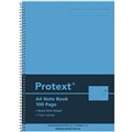 NOTEBOOK SPIRAL PROTEXT A4 8MM RULED 100PG PP COVER NB2000 BLUE