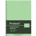 NOTEBOOK SPIRAL PROTEXT A4 8MM RULED 100PG PP COVER NB2000 LIME