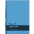 NOTEBOOK TWIN WIRE PROTEXT A4 8MM RULED 200PG PP COVER NB2100 BLUE