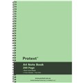 NOTEBOOK TWIN WIRE PROTEXT A4 8MM RULED 200PG PP COVER NB2100 LIME
