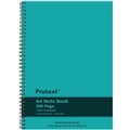 NOTEBOOK TWIN WIRE PROTEXT A4 8MM RULED 200PG PP COVER NB2100 AQUA