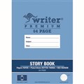 WRITER PREMIUM 330X240MM STORY BOOK 64PG TOP 12 PLAIN BOTTOM 12 RULED 24MM DOTTED THIRDS  MARGIN EB6596