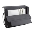 PORTFOLIO HARD CASE JASART 0418900 A3 BLACK EACH ADJUSTABLE CARRY STRAP