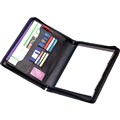 COMPENDIUM FALCON FI6527L A4 ZIPPERED LEATHER BLACK