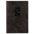 DIARY LUXE 548PBK A5 PVC MONTH TO VIEW BLACK