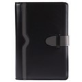 ORGANISER DAYPLANNER PRHSU3 PERSONAL PROFESSIONAL HARD COVER PU STRAP CLOSURE BLACK
