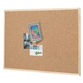 CORK NOTICE BOARD QUARTET 600X450MM PINE FRAME