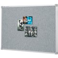 PINBOARD PENRITE FABRIC 900X600MM SILVER