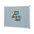 PINBOARD PENRITE FABRIC 1200X900MM SILVER