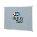 PINBOARD PENRITE FABRIC 1800 X 1200MM SILVER