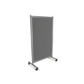 PINBOARD MOBILE VISIONCHART 1000X1800MM DOUBLE SIDED VELOUR KOALA