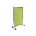 PINBOARD MOBILE VISIONCHART 1000X1800MM DOUBLE SIDED VELOUR LIME