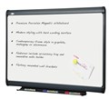 WHITEBOARD QUARTET PRESTIGE PORCELAIN 895X635MM GRAPHITE TRIM