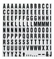 MAGNETIC LETTERS QUARTET BLACK ON WHITE 19MM