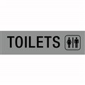 SIGN APLI 900422 SELF ADHESIVE TOILETS SILVER