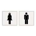 SIGN APLI 900423 SELF ADHESIVE MALEFEMALE BLACKWHITE PK2