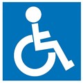 SIGN APLI 900424 SELF ADHESIVE DISABLED BLUEWHITE