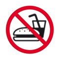SIGN APLI 900430 SELF ADHESIVE NO EATING