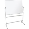 WHITEBOARD MOBILE RAPIDLINE STANDARD DOUBLE SIDED PIVOTING 1500X1200MM