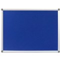 PINBOARD RAPIDLINE 1200X1200MM ALUMINIUM FRAME BLUE