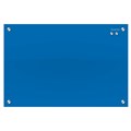 GLASS BOARD QUARTET  INFINITY 450X600MM BLUE MAGNETIC QTG2418E