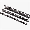 PLASTIC BINDING COILCOMB 21 LOOP 8MM BLACK 100PK