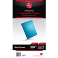 BINDING COVER LEATHERGRAIN A4 300GSM IBICO BLUE PK100