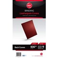 BINDING COVER LEATHERGRAIN A4 300GSM IBICO MAROON PK100