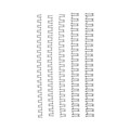 BINDING COILS WIRE 8MM 21L SILVER BX100