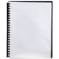 DISPLAY BOOK MARBIG A4 REFILLABLE CLEAR FRONT BLACK
