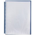 DISPLAY BOOK MARBIG A4 REFILLABLE CLEAR FRONT BLUE