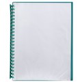 DISPLAY BOOK MARBIG A4 REFILLABLE CLEAR FRONT GREEN