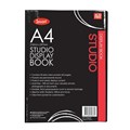 BOOK DISPLAY JASART A4 BIOPOLY NONREFILLABLE 20 POCKET BLACK