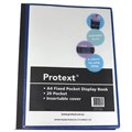 DISPLAY BOOK PROTEXT NP9623 A4 WITH INSERT COVER 20 POCKET BLACK