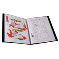 DISPLAY BOOK MARBIG A3 INSERT FRONT COVER 20POCKET BLACK