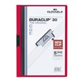 FILE DURABLE DURACLIP 220003 EASYFILE 30 SHEET CAPACITY A4 RED