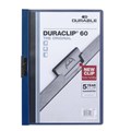 FILE DURABLE DURACLIP 220907 EASYFILE 60 SHEET CAPACITY A4 DARK BLUE