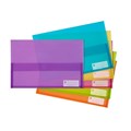 POLYPICK WALLETS 2011099 MARBIG FOOLSCAP ASSORTED TRANSLUCENT PK12
