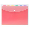 DOCUMENT WALLET MARBIG 2015095 WITH 6 FILES ASSORTED BRIGHT PK6