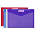 WALLET DOCULOPE MARBIG A4 WITH BUTTON ASSTD PK10